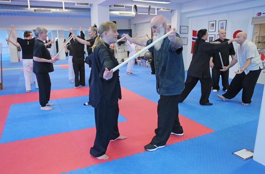 Helgen 19-20 mars var det läger i Trondheim med Paolo Bolaffio, som instruerade i Makotokai karate och Tai Chi.